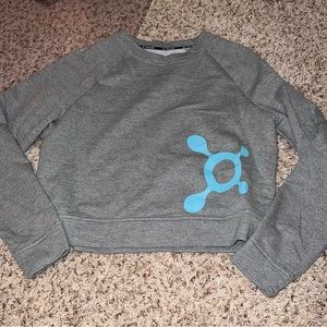 Orangetheory Fitness Grey Cropped Crewneck